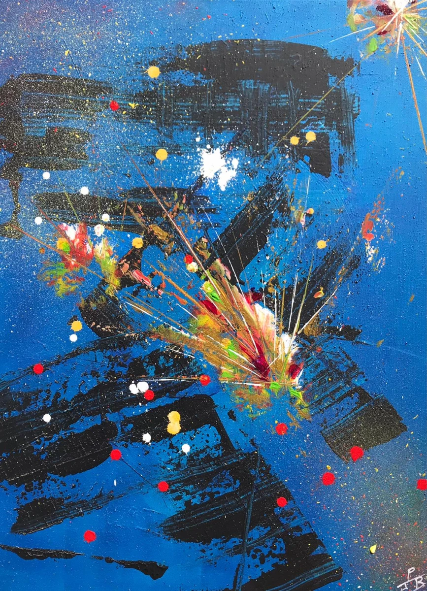 Pièce unique de l’artiste JPB Technique acrylique Dimension 80 x 60 Certificat d’authenticité, livraison offerte pour la France