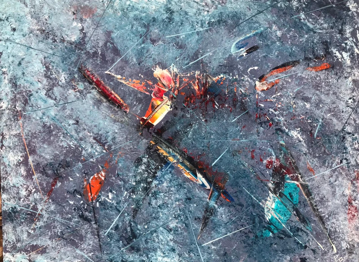 Technique acrylique, dimension 80 x 60 Livraison offerte en France métropolitaine.Certificat d’authenticité inclus