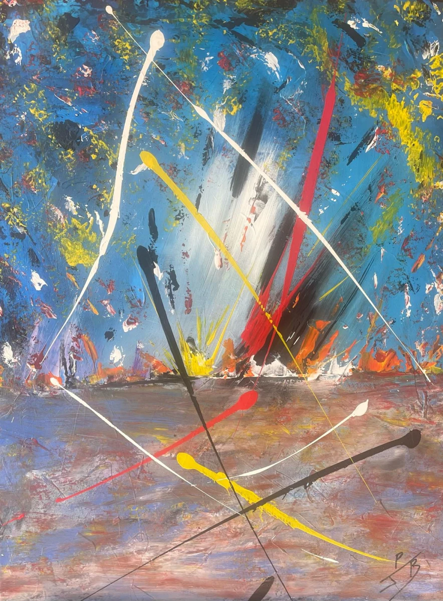 Technique acrylique, 3D, dimension 80 x 60. Livraison offerte en France. Certificat d’authenticité et lunettes 3D inclus