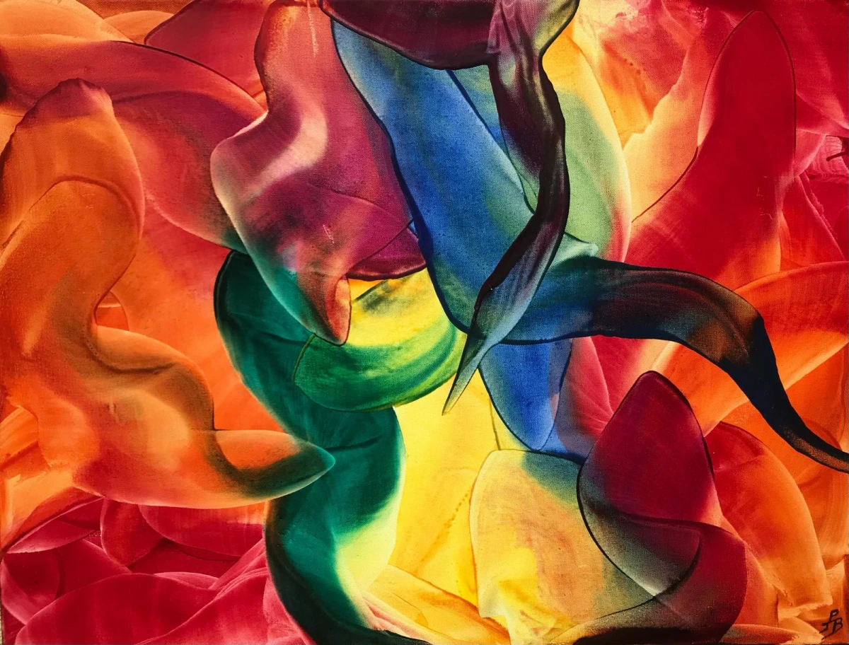 Technique encaustique (cire d’abeille) 3D, dimension 80 x 60. Livraison offerte en France.Certificat d’authenticité et lunettes 3D inclus