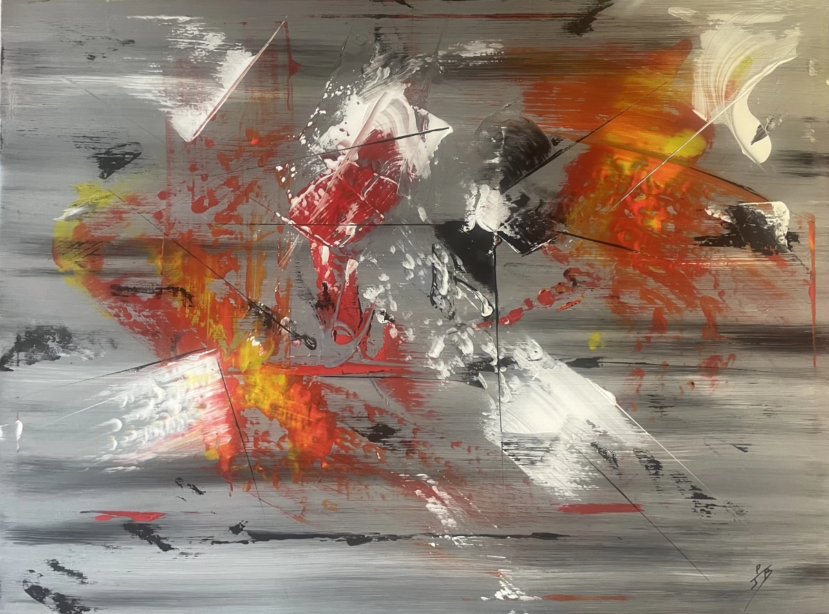 Technique acrylique, 120x90, certificat d’authenticité inclus, livraison offerte sur France