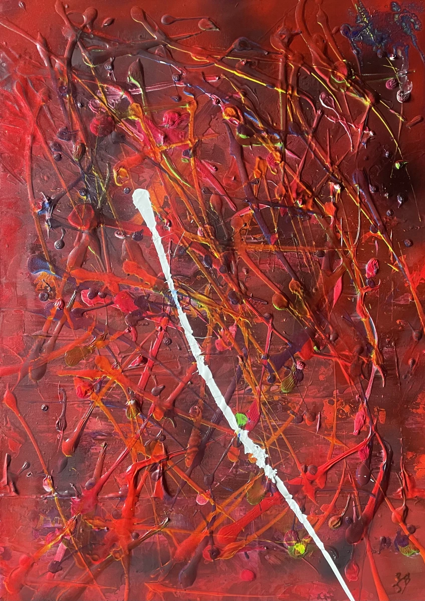 Technique acrylique, certificat d’authenticité inclus, livraison offerte France