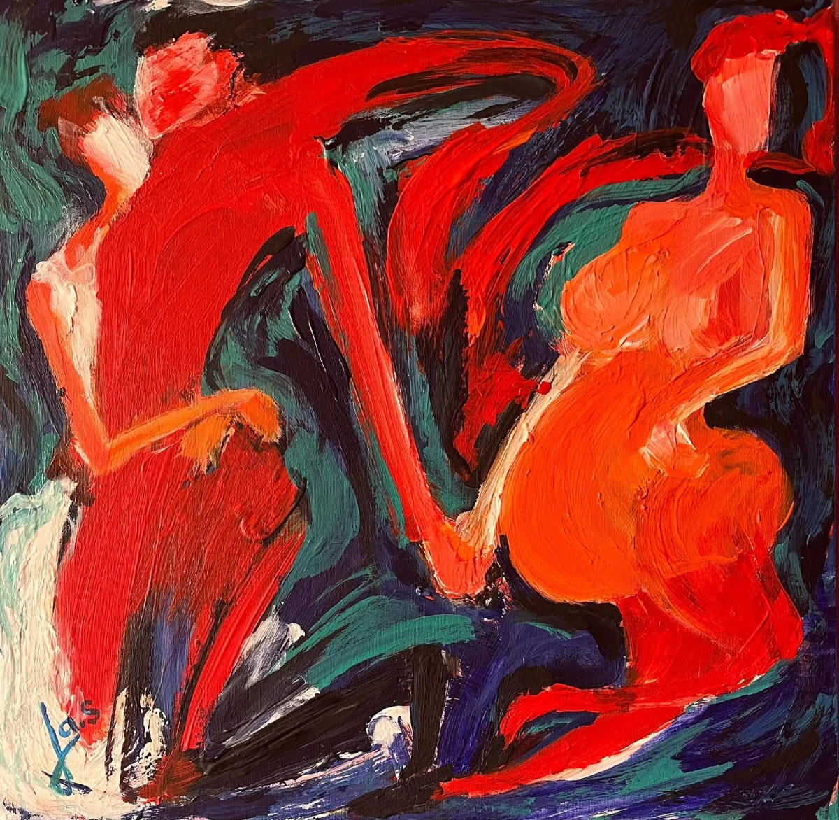 Technique acrylique, 3 D, 50x50. Certificat d’authenticité et lunettes 3 D inclus, livraison offerte France